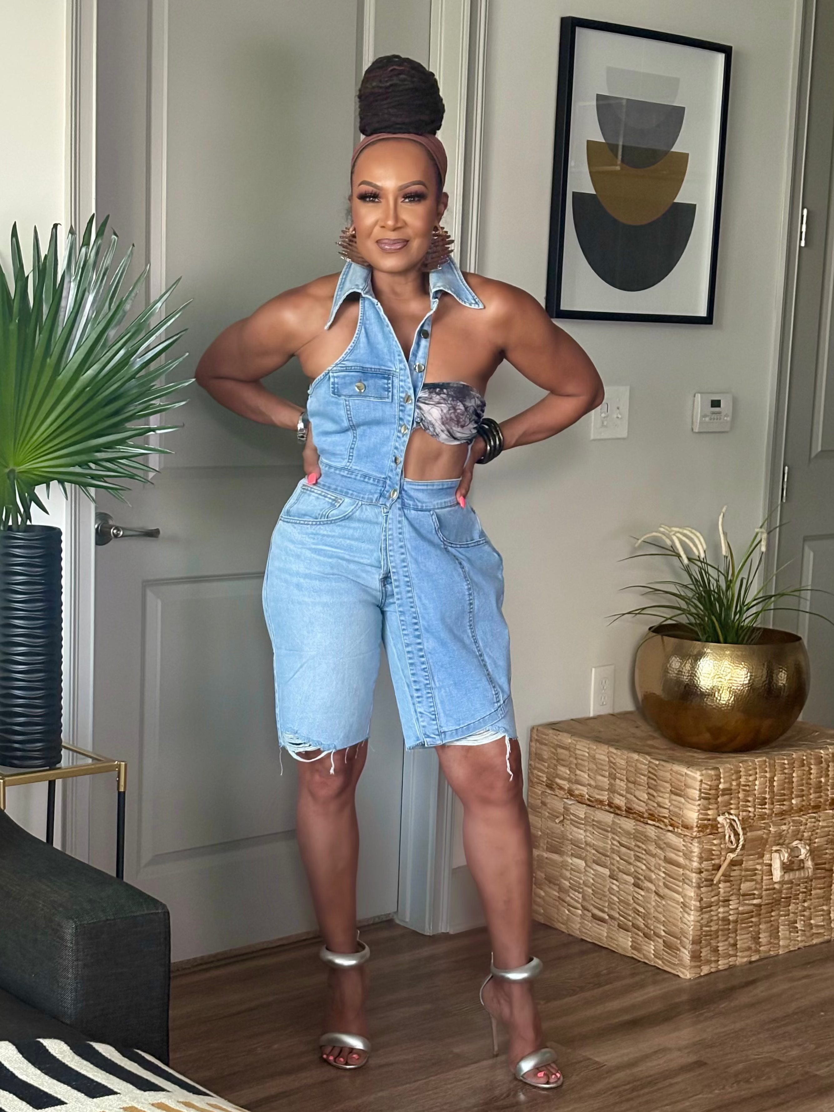 THE PLOT TWIST DENIM TOP