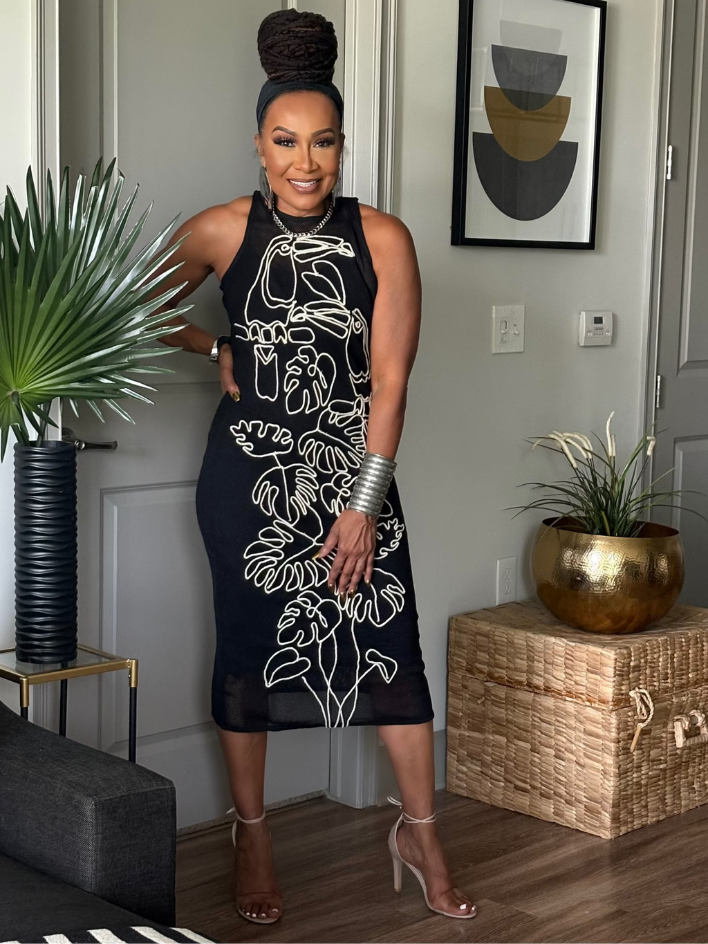 THE BOTANICAL ROPE MIDI DRESS