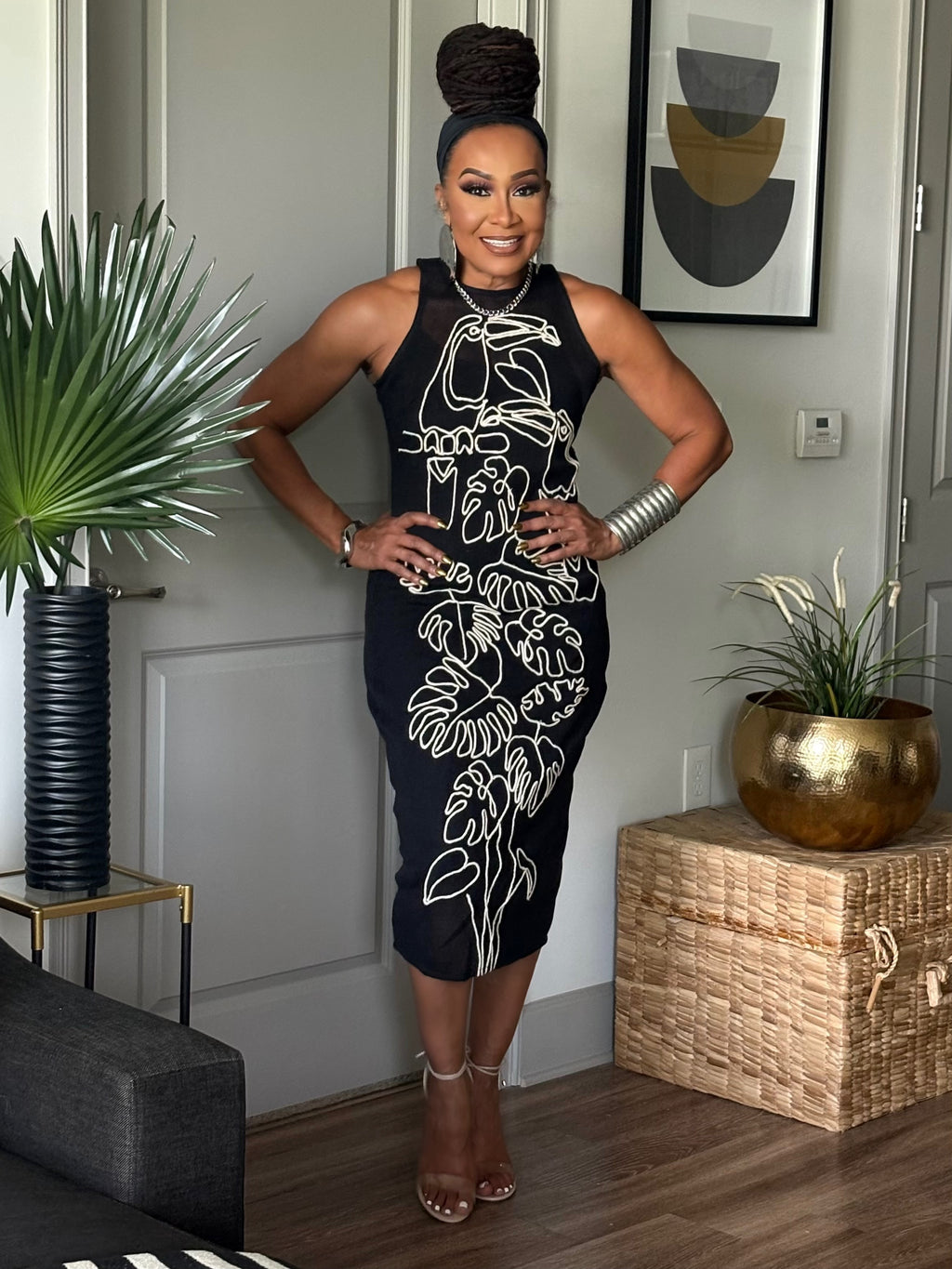 THE BOTANICAL ROPE MIDI DRESS