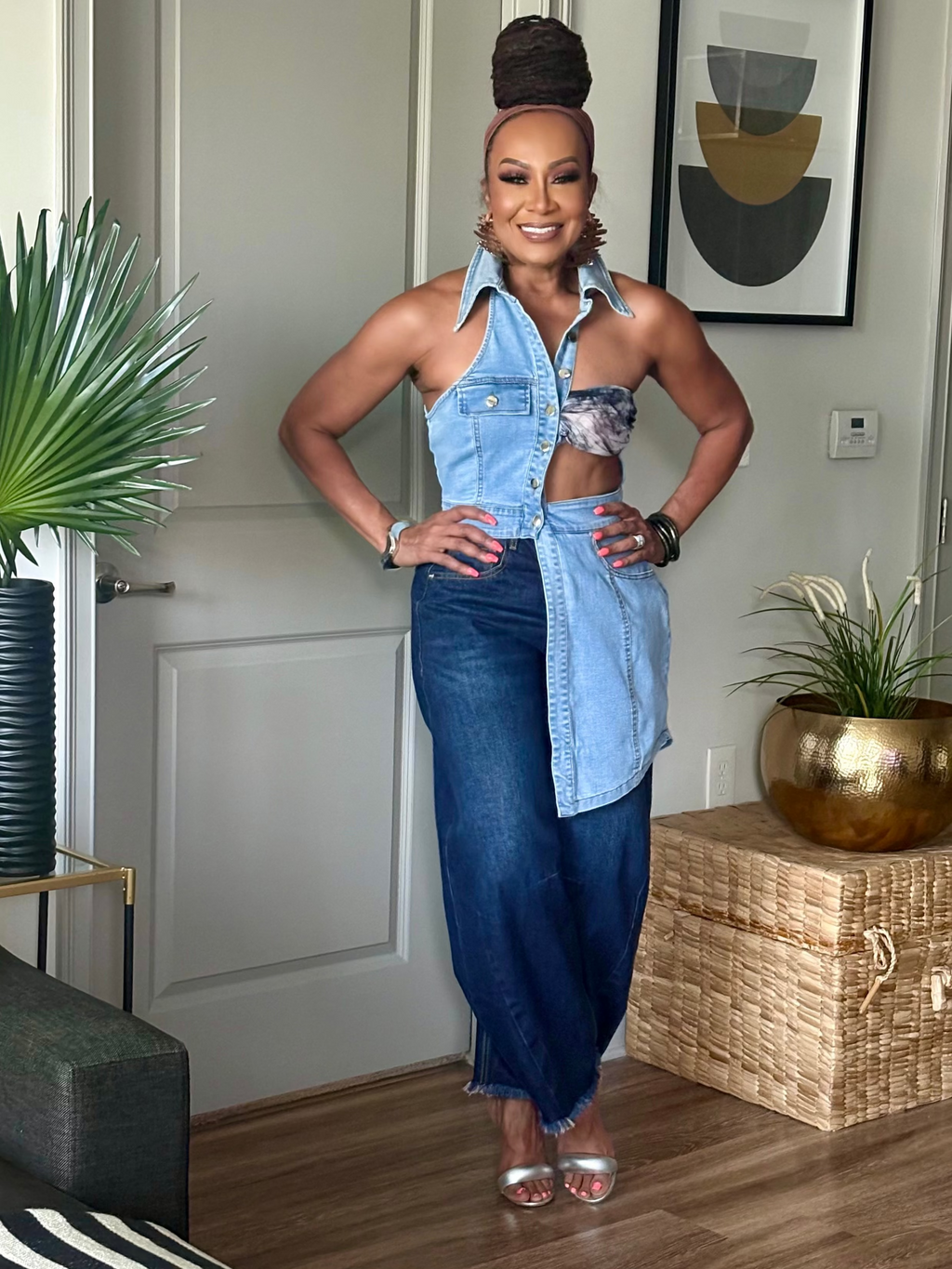 THE PLOT TWIST DENIM TOP