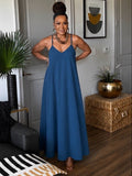 THE EASY DOES IT MAXI DRESS IN DENIM BLUE