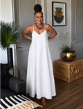 THE EASY DOES IT MAXI DRESS IN WHITE