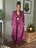 THE BOSS SHINE SATIN TRENCH