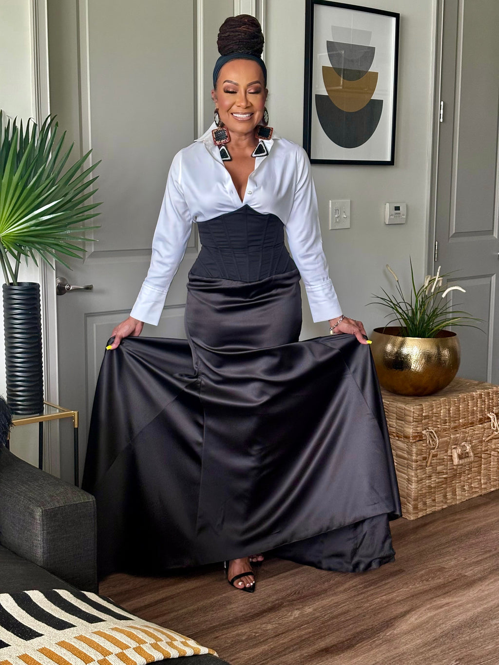 MADUKES EXECUTIVE GLAM CORSET SKIRT