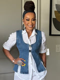 THE CURVE COMAND DENIM VEST