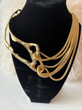 SCULPTED IN GOLD NECKLACE